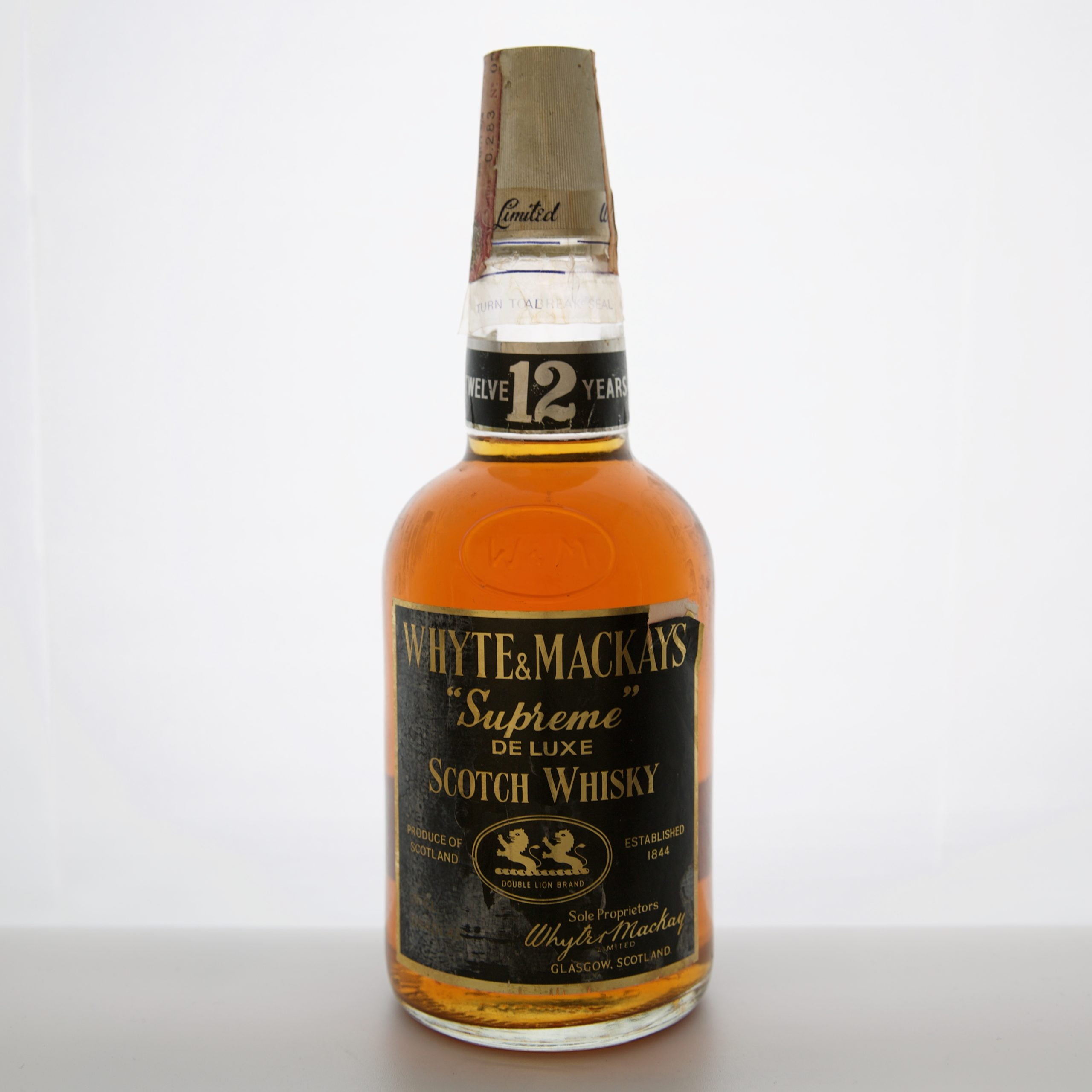 Whyte And Mackay 12 Year Old Supreme 1970s 75cl 40% Scotland Whisky