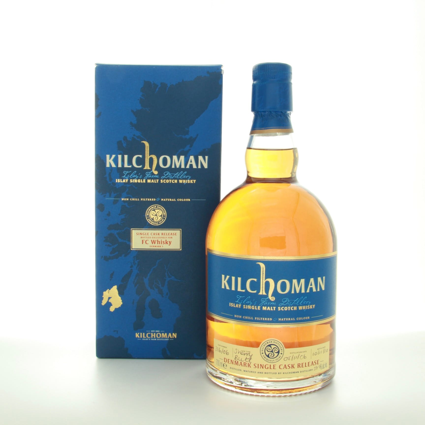 Kilchoman 2007 Single Sherry Cask #316 / Denmark 70cl 59.9% Islay Scotland Whisky 