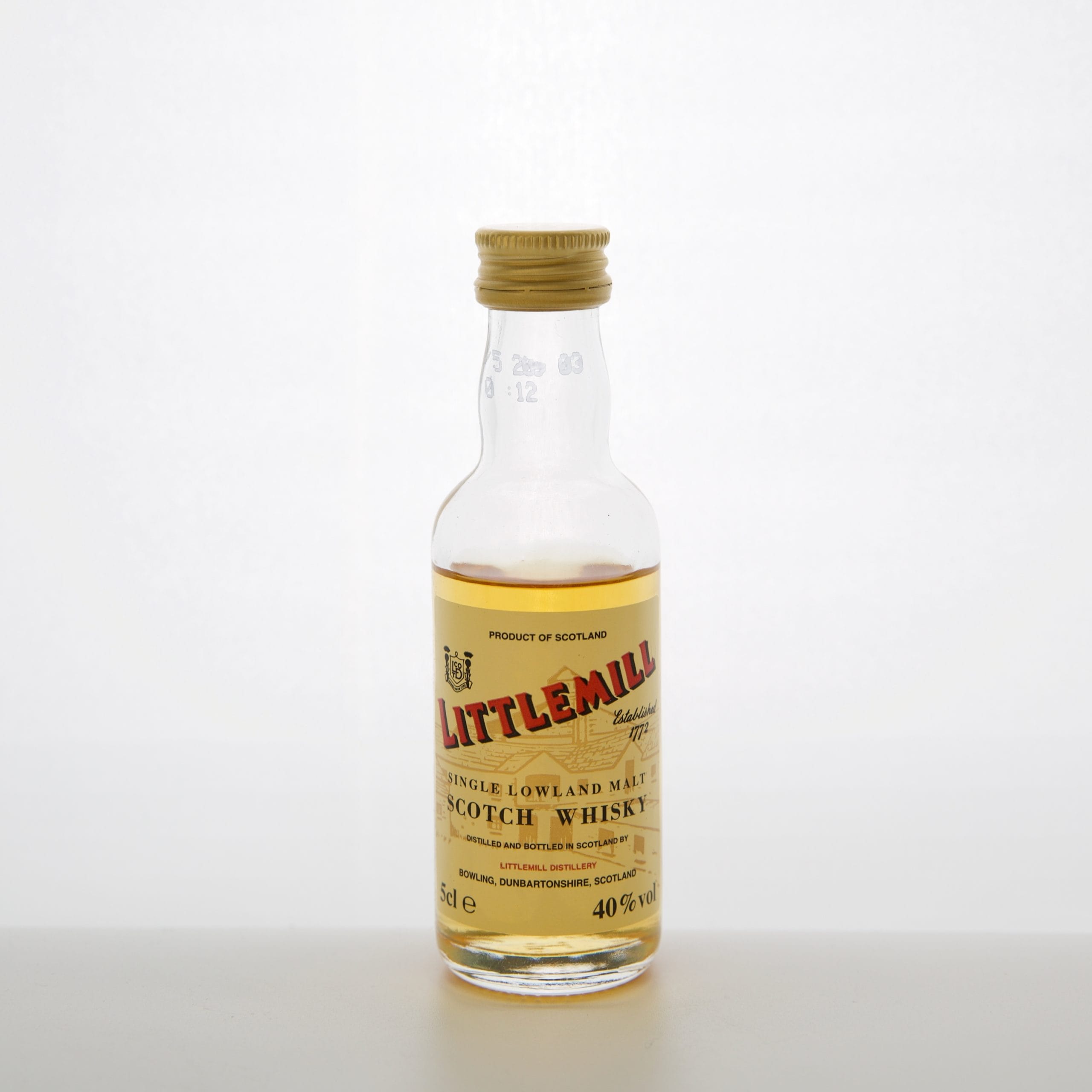 Littlemill Miniature 5cl 40% Lowlands Scotland Whisky 