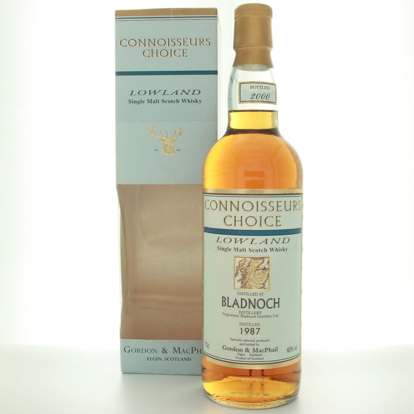 Bladnoch 1987 – 2000 (Gordon & Macphail) Connoisseurs Choice 70cl 40% Lowlands Scotland Whisky 