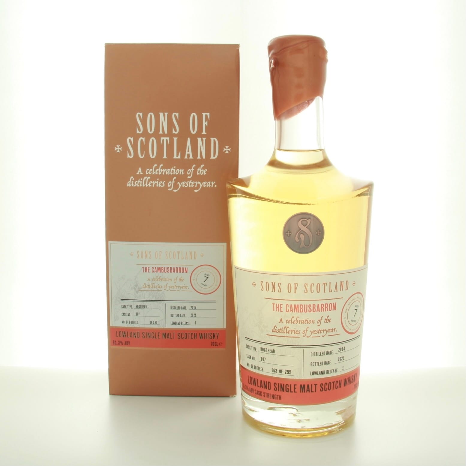 Sons of Scotland – 2014 – Cambusbarron 70cl 61.3% Lowlands Scotland Whisky