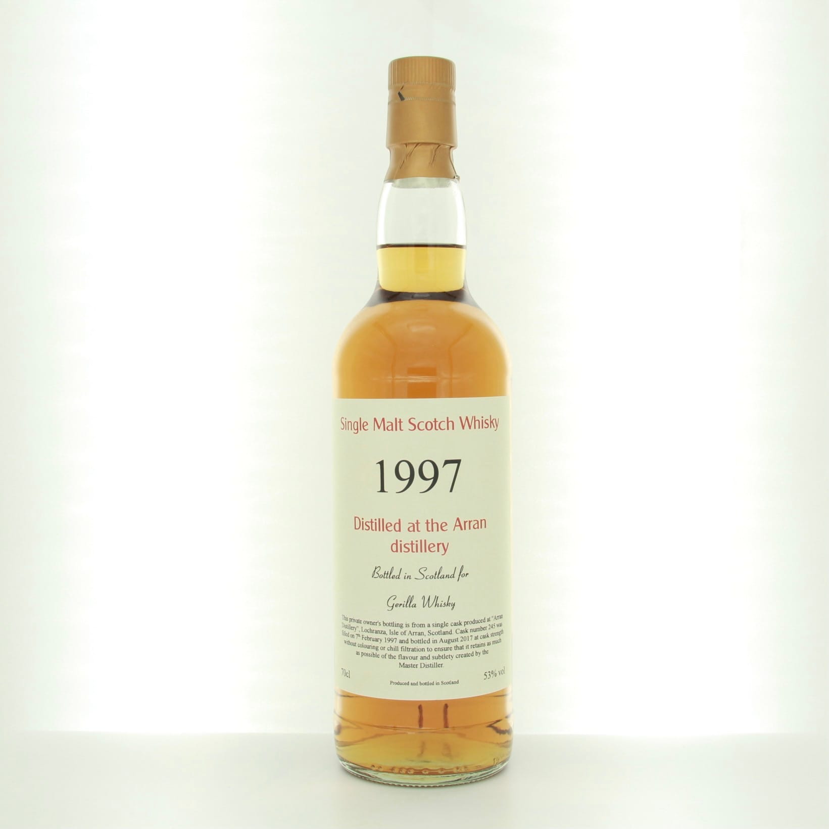 Arran 1997 Gerilla Whisky 70cl 53% Islands Scotland Whisky 