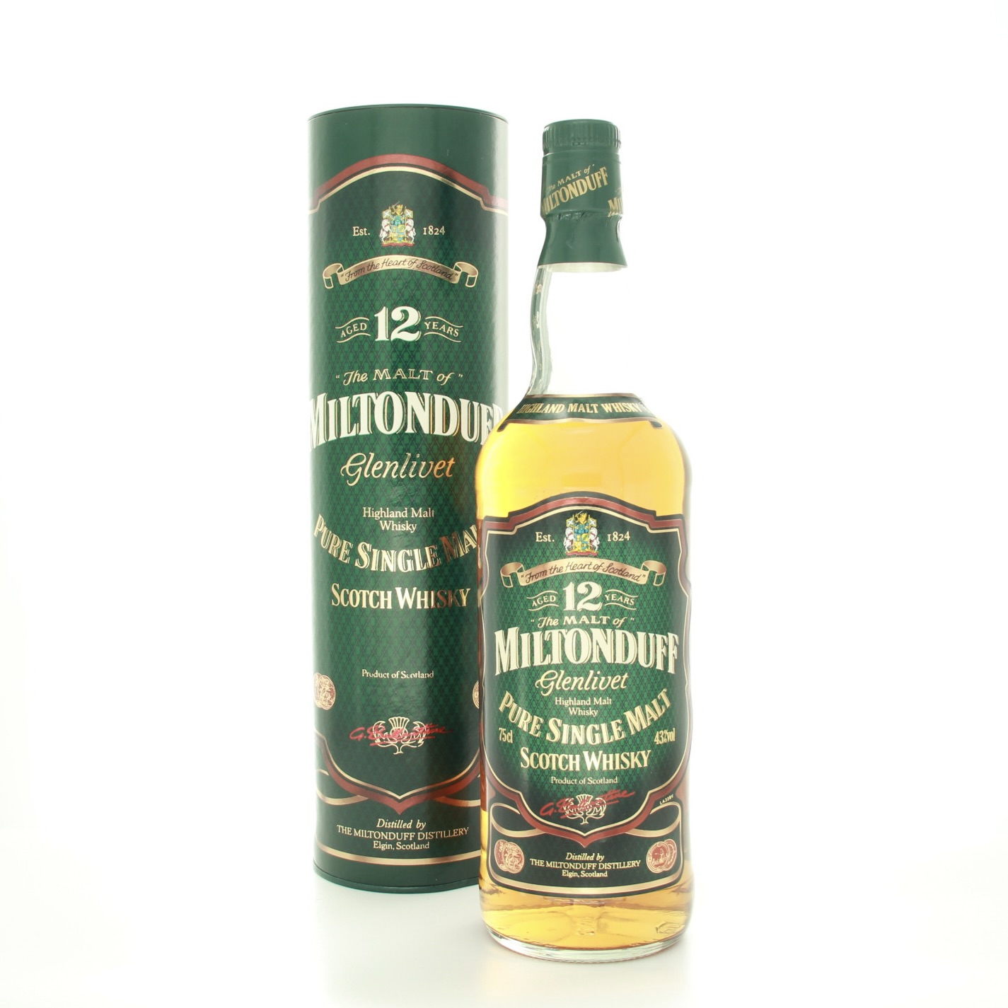 Miltonduff 12 year old 75cl 43% Scotland Speyside Whisky