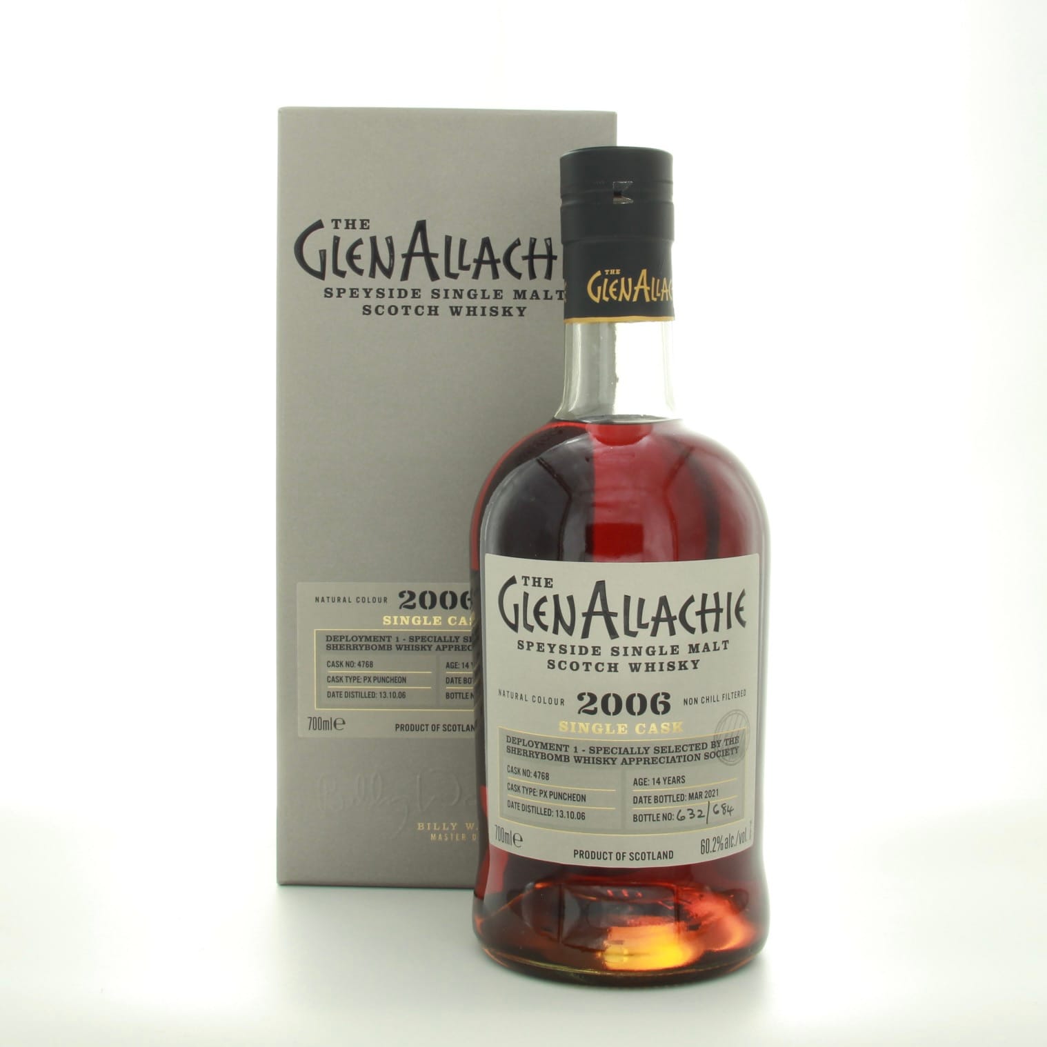 GlenAllachie 2006 Single Cask #4768 14 Years Old 70cl 60.2% Scotland Speyside Whisky