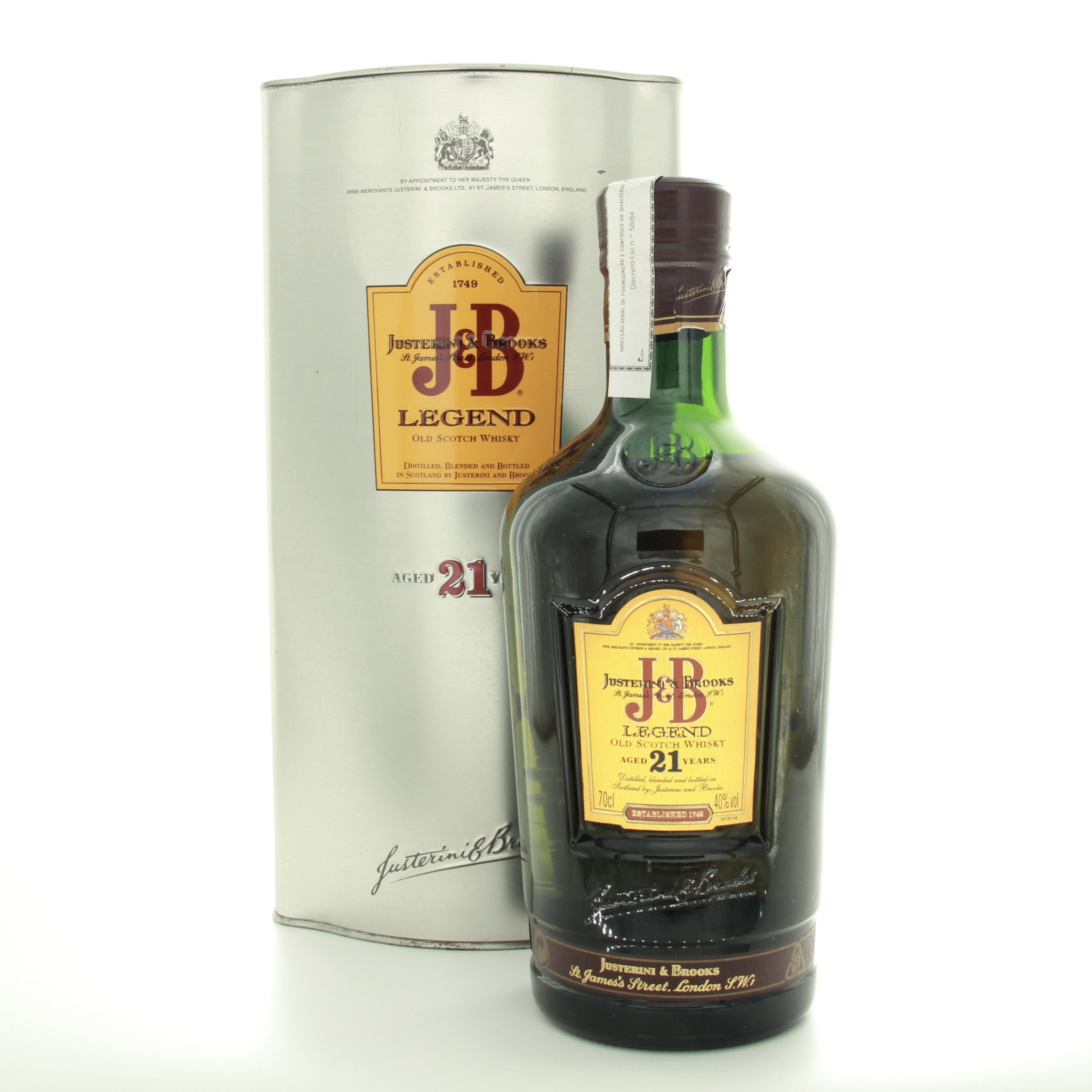 J&B 21 Years Old Legend 70cl 40% Scotland Whisky 