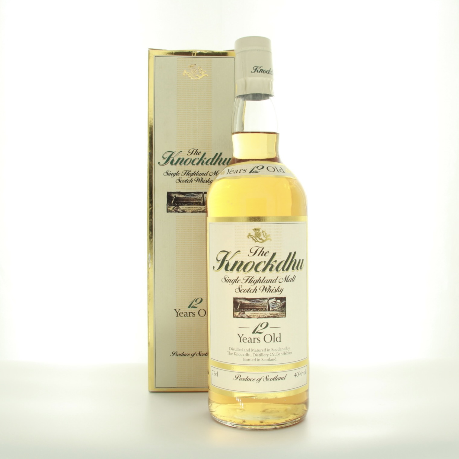 Knockdhu 12 Year Old 1980s Bottling 75cl 40% Scotland Speyside Whisky 