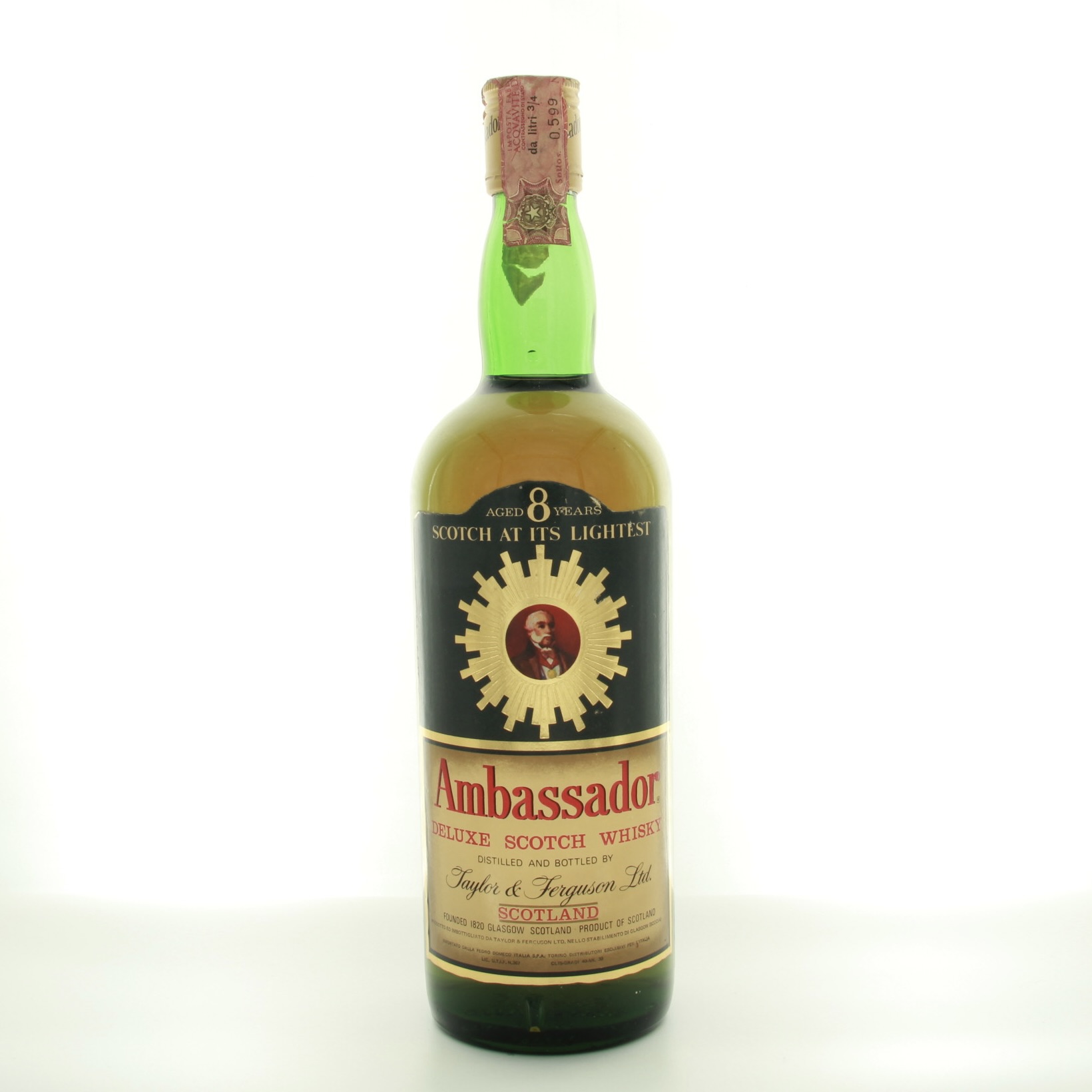 Ambassador 8 Year Old (1970s Edition) 75cl 40% Scotland Whisky 