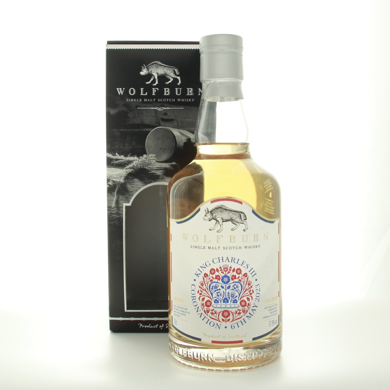 Wolfburn 7 Year Old Coronation Of HM King Charles III 70cl 57.8% Highlands Scotland Whisky