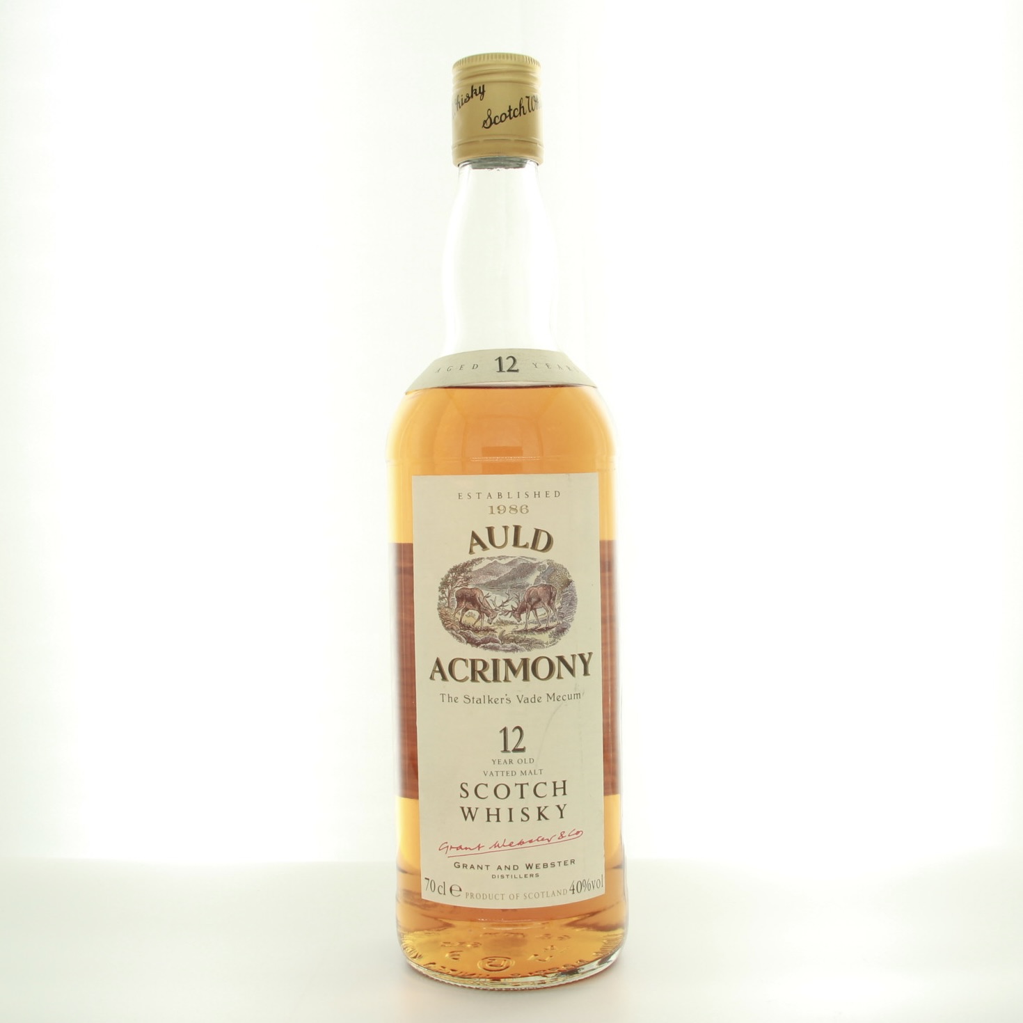 Auld Acrimony 12 Year Old 1990s Bottling 70cl 40% Scotland Whisky