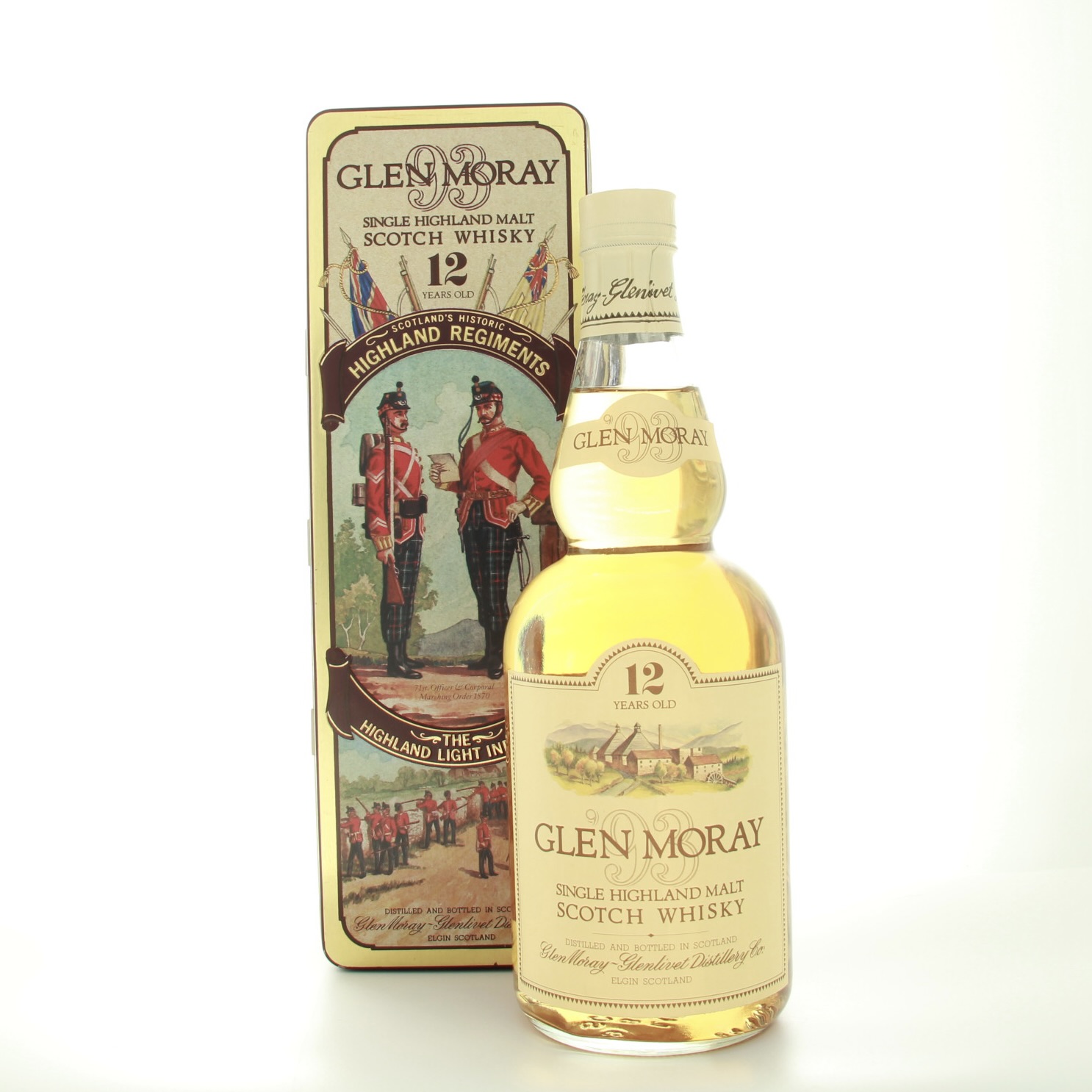 Glen Moray Highland Regiments Highland Light Infantry 12 Year Old 75cl 43% Scotland Speyside Whisky