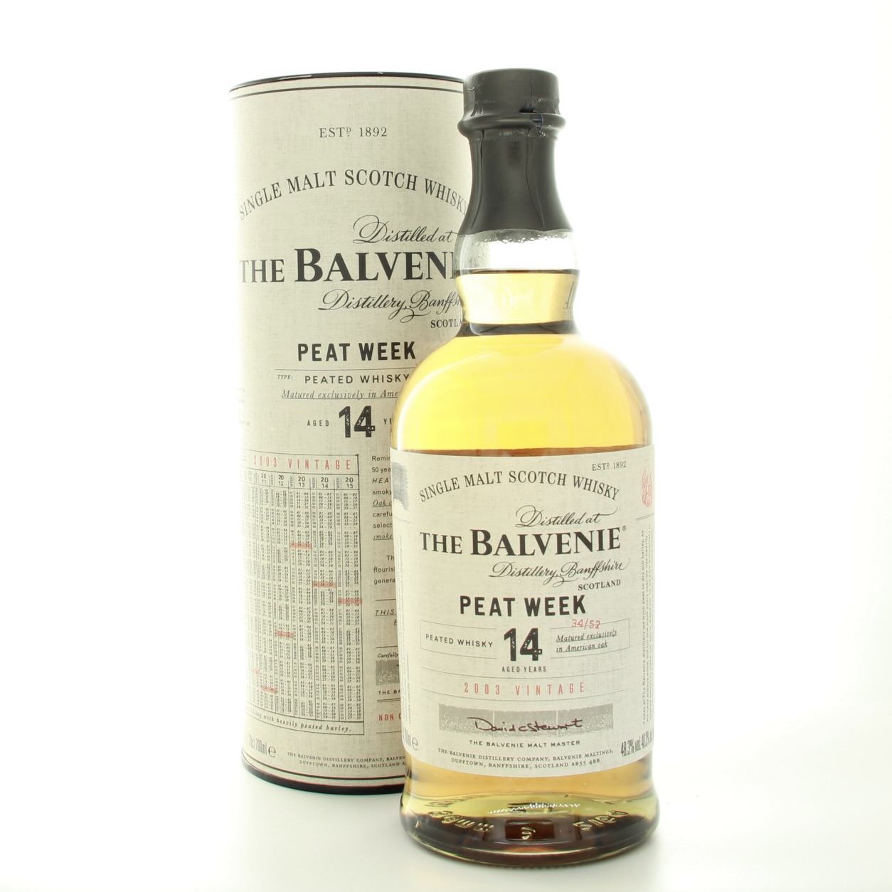 Balvenie 14 Year Old Peat Week 2003 70cl 48.3% Scotland Speyside Whisky