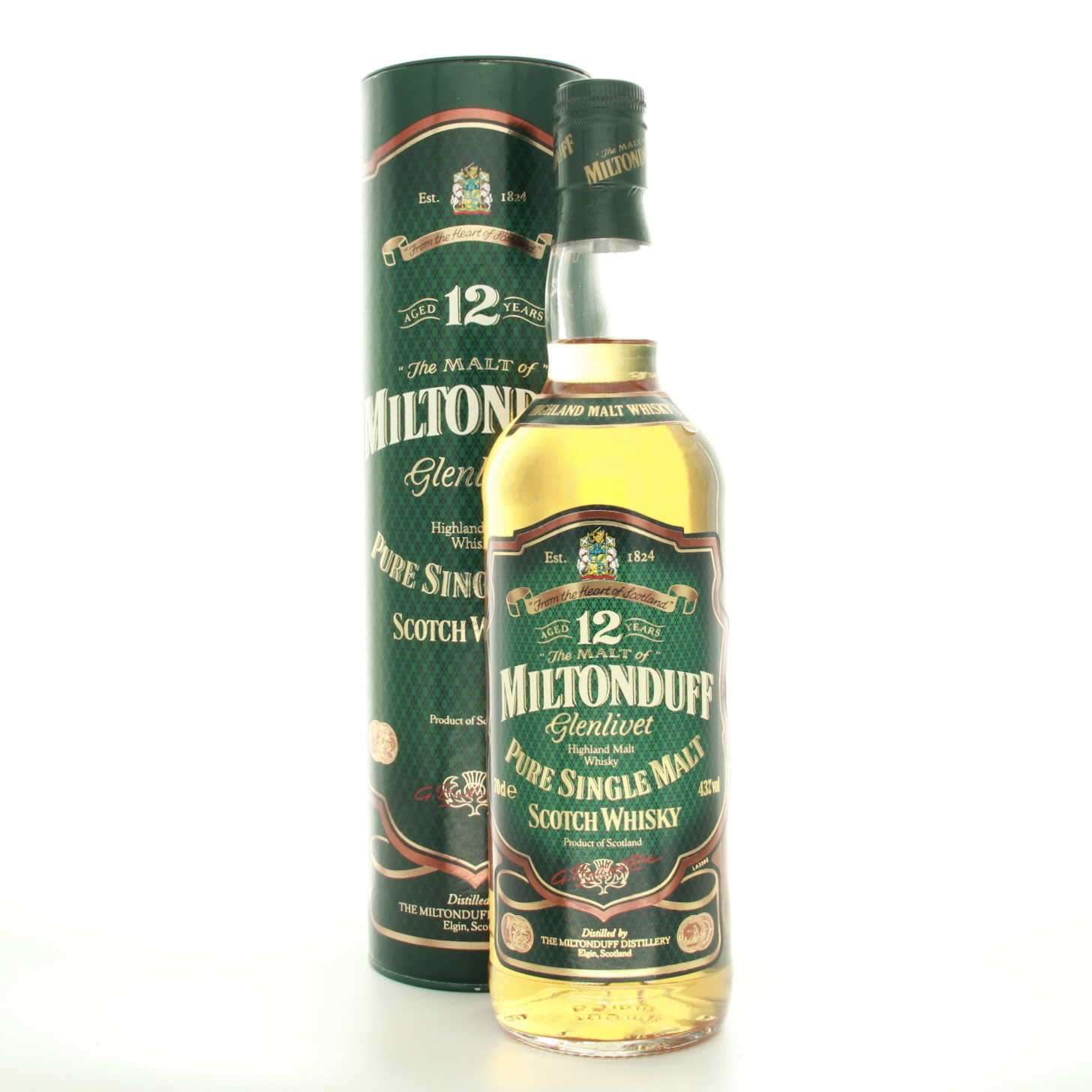 Miltonduff 12 Year Old 1990s Bottling 70cl 43% Scotland Speyside Whisky