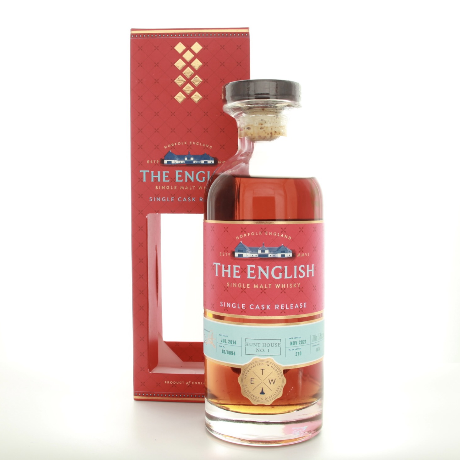 The English Whisky Single Cask Christmas Bottling For Rolls Roys Enthusiasts Club 70cl 57% England Whisky
