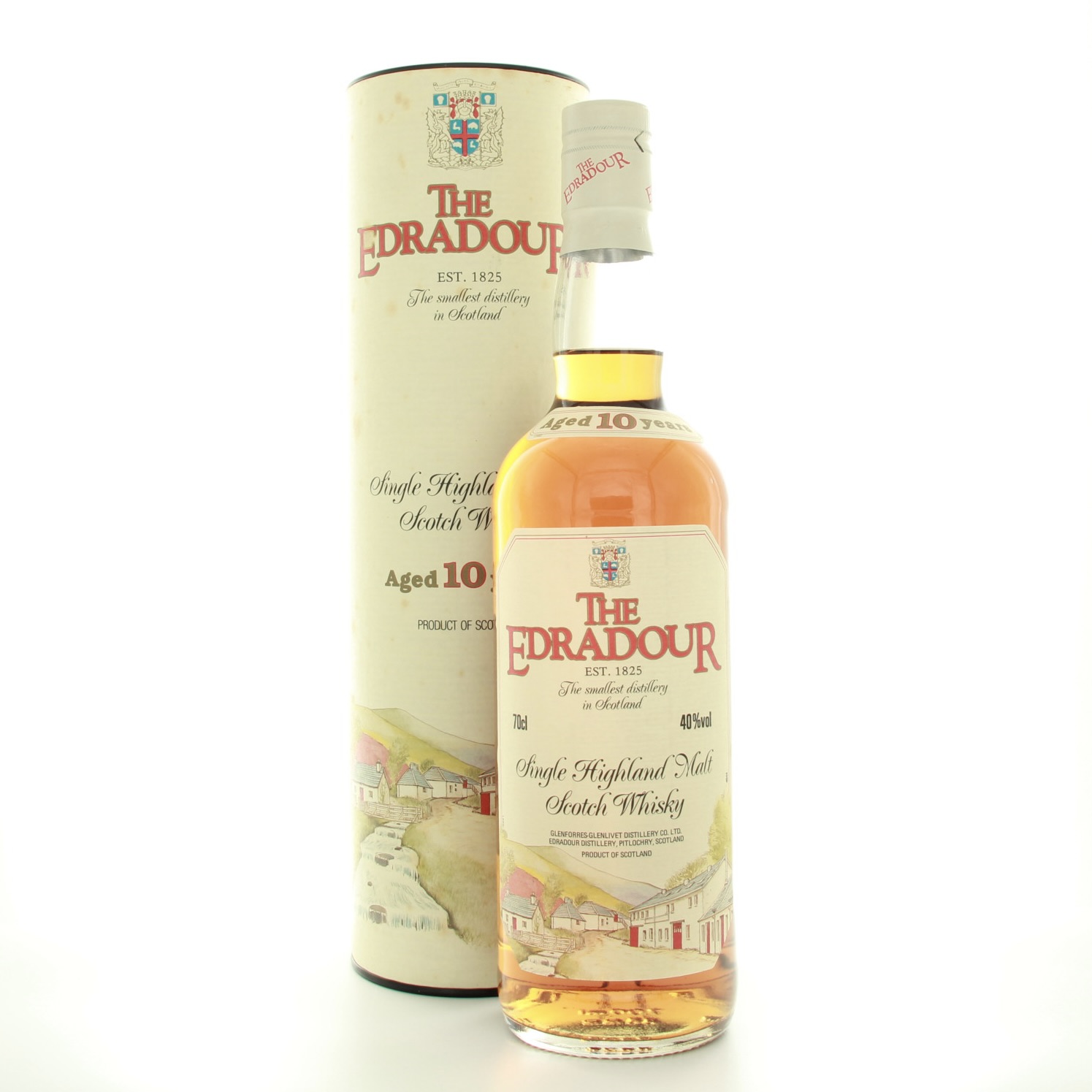 Edradour 10 Years Old (1990s Edition) 70cl 43% Highlands Scotland Whisky 