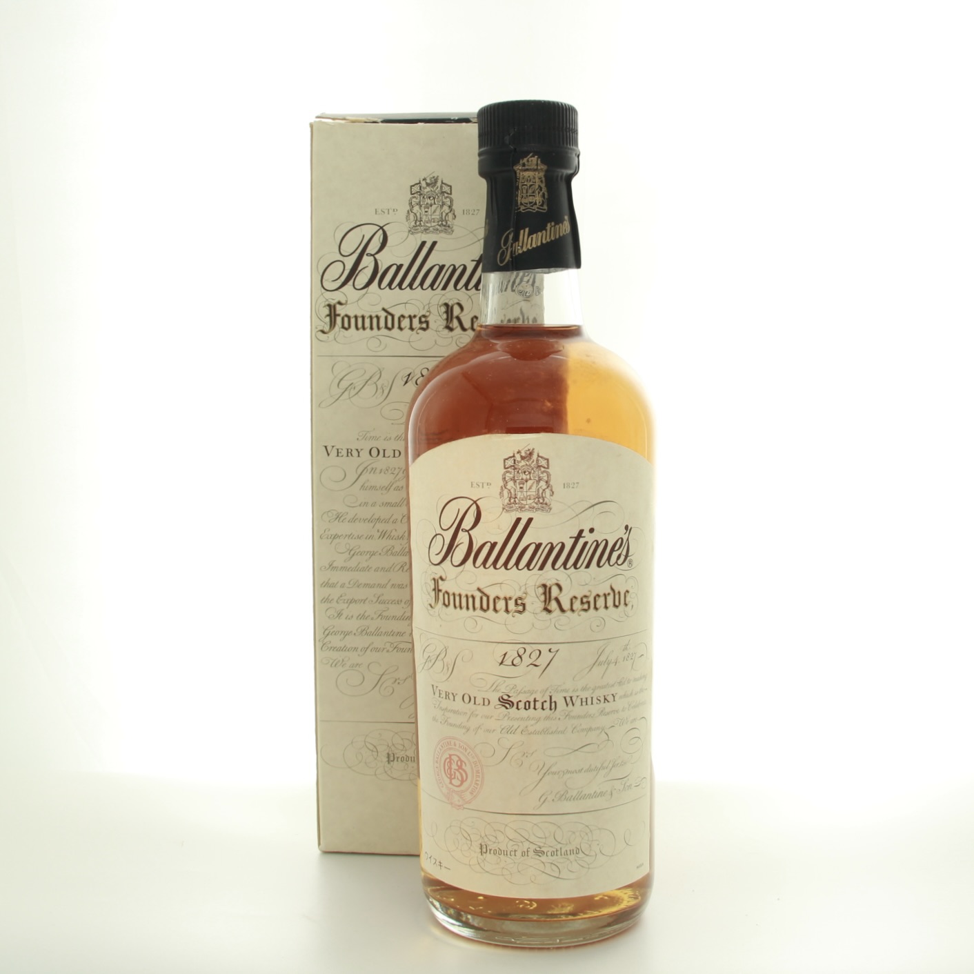 Ballantine’s Founders Reserve 1827 (1980s Edition) 75cl 43% Scotland Whisky