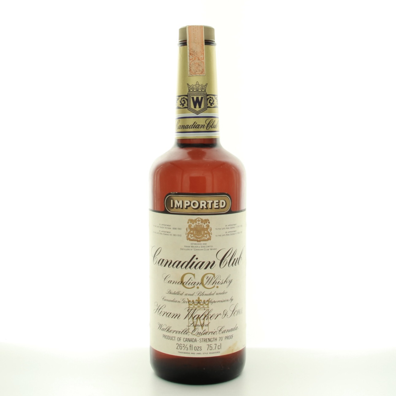 Canadian Club Imported 6 Year Old (1970s Edition) 75.7cl 70 Proof% Canada Whisky