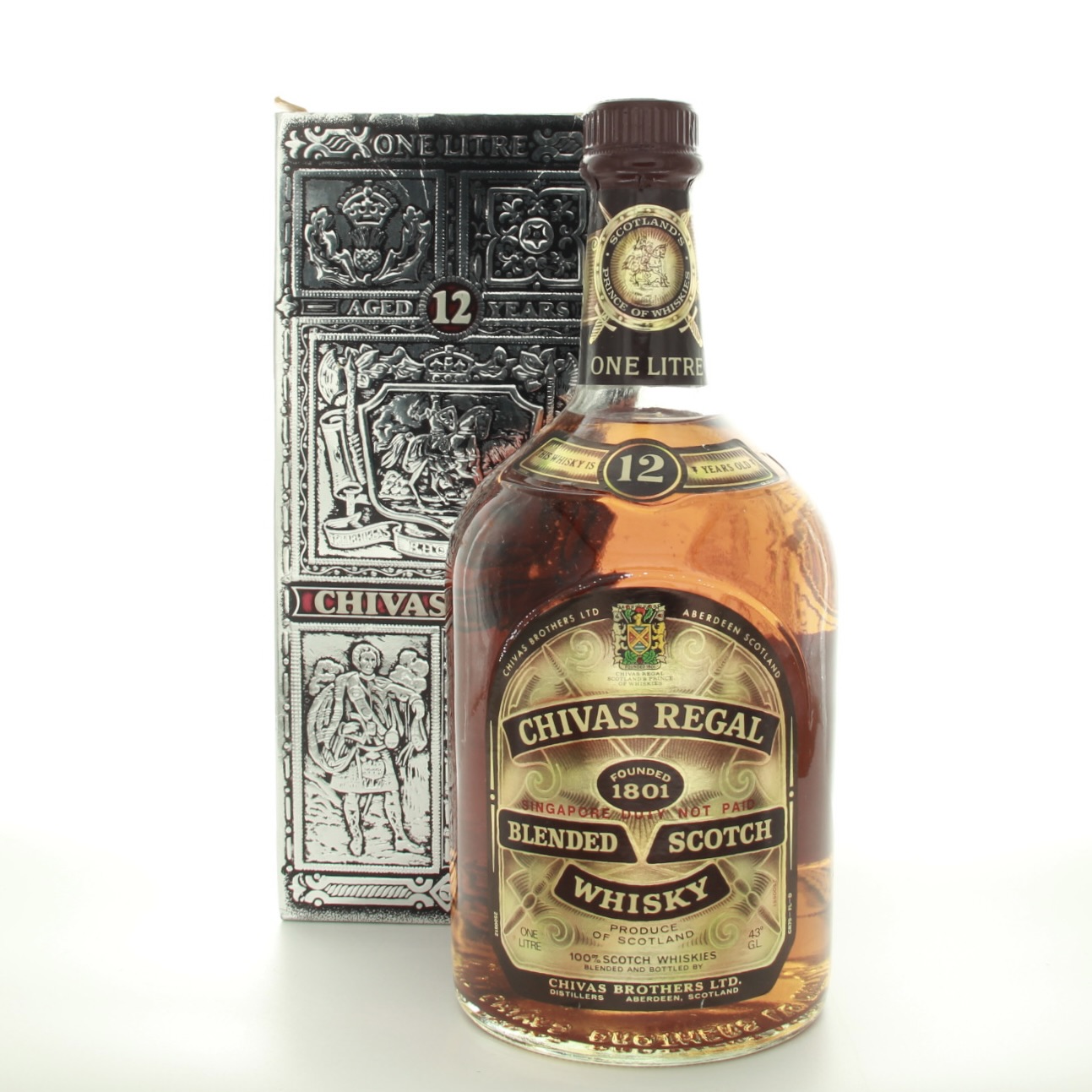 Chivas Regal 12 Year Old (1980s Edition) 100cl 43% Scotland Whisky