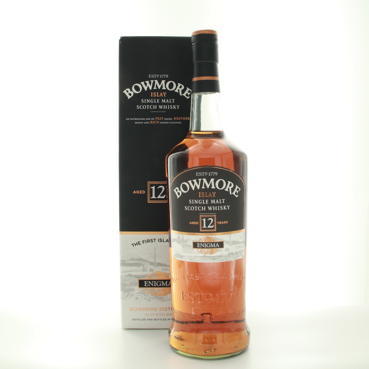 Bowmore 12 Year Old Enigma (2012 Travel Retail Edition) 100cl 40% Islay Scotland Whisky