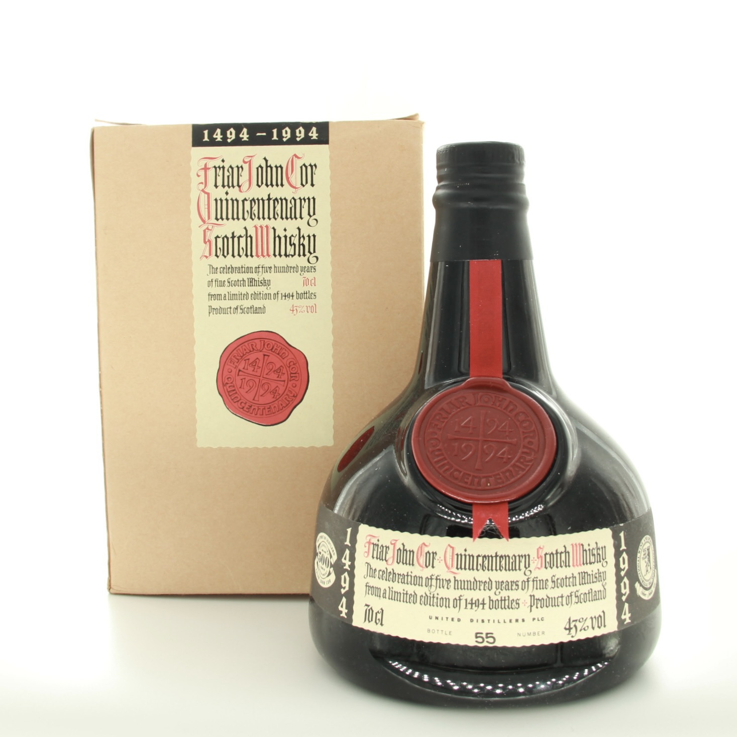 Friar John Cor – Quincentenary Of Scotch Whisky 1494-1994 70cl 43% Scotland Whisky