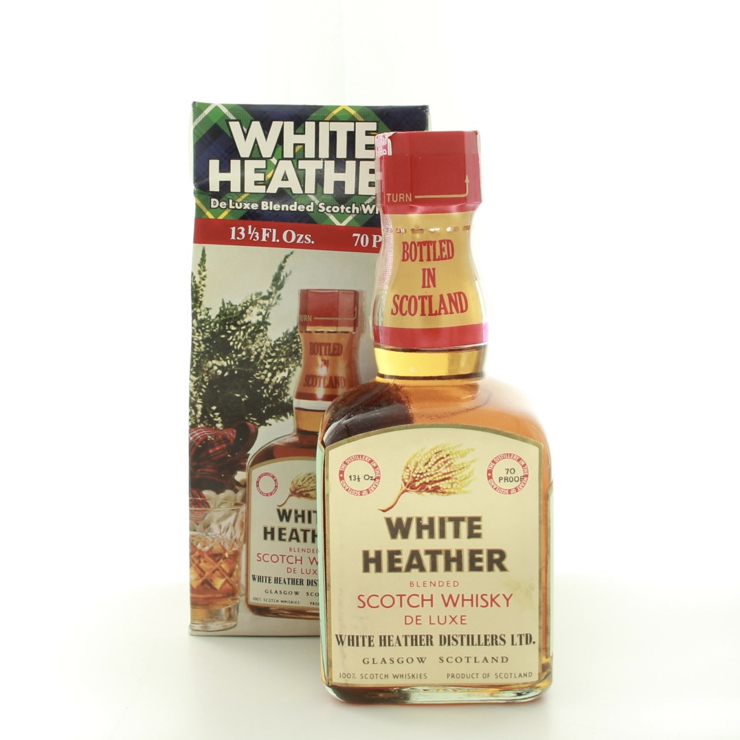 White Heather De Luxe Half Bottle (1970s Edition) 37.9cl 70 Proof% Scotland Whisky 