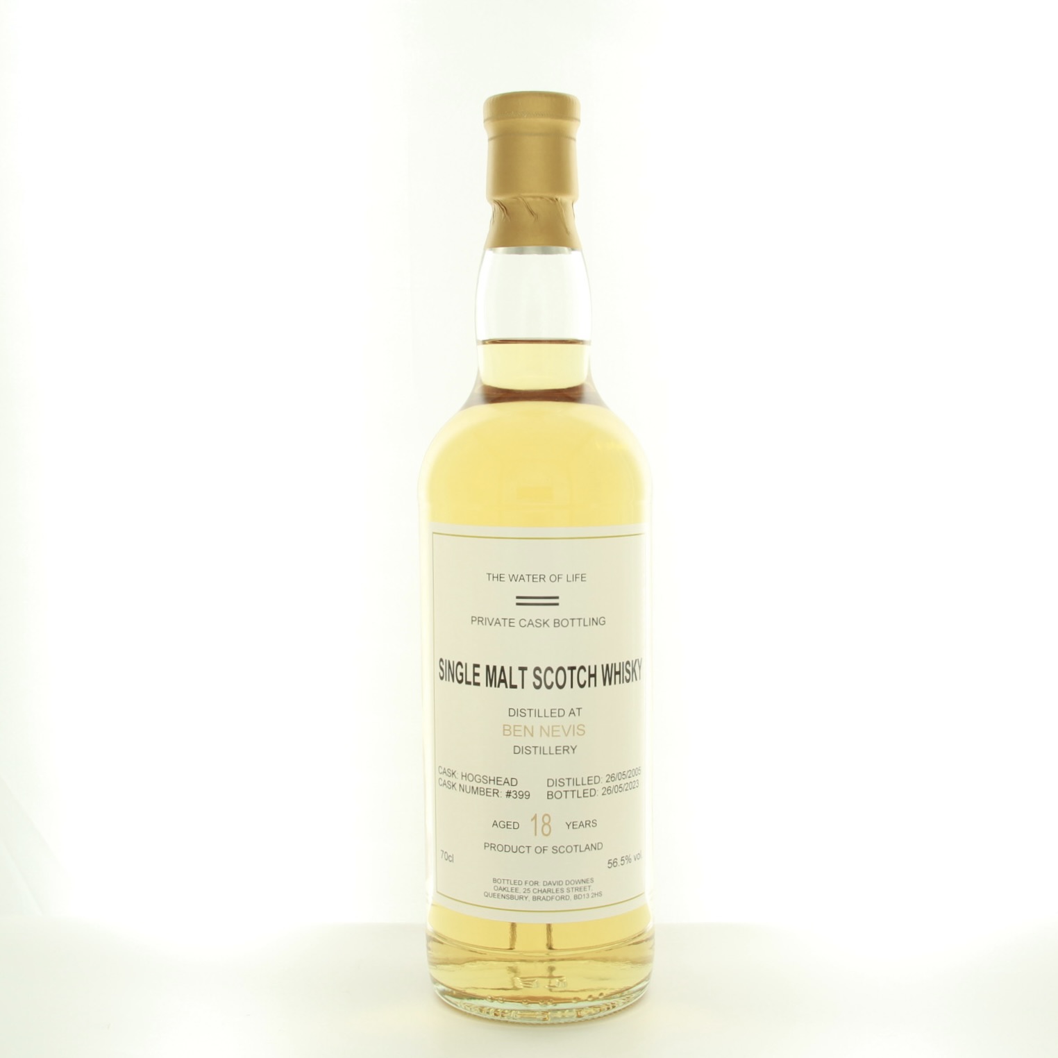 Ben Nevis 18 Year Old Private Cask 70cl 56.5% Highlands Scotland Whisky 