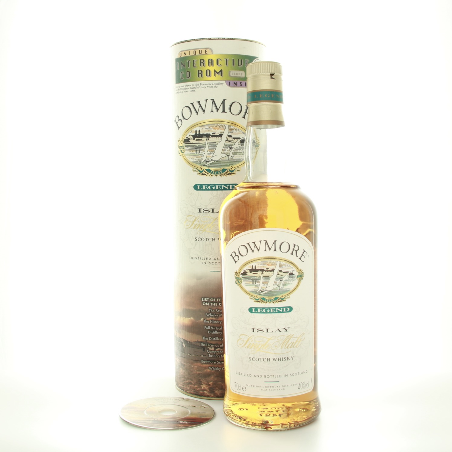 Bowmore Legend Giftset With CD 70cl 40% Islay Scotland Whisky 