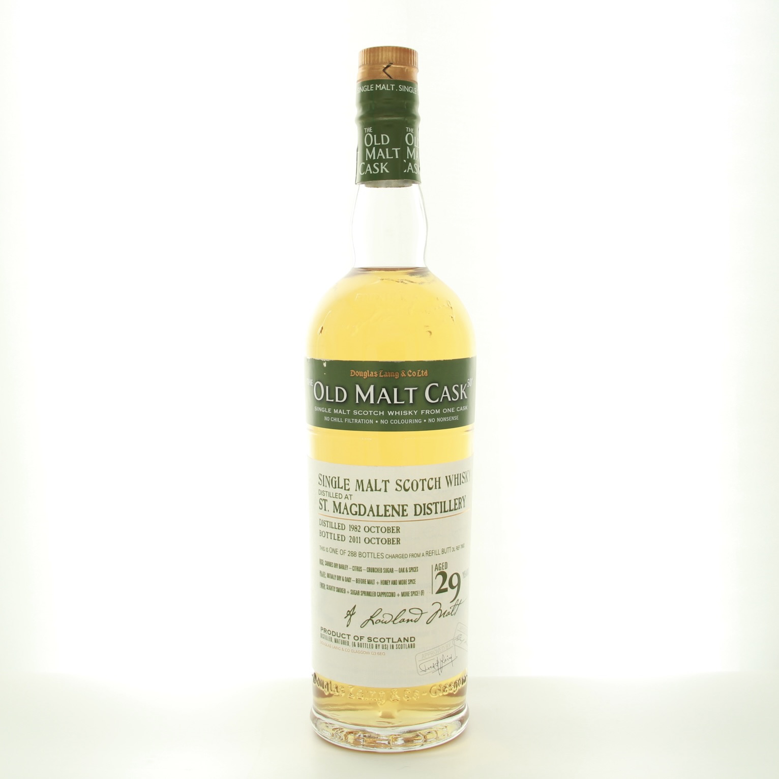 St. Magdalene Old Malt Cask 29 year Old 70cl 50% Lowlands Scotland Whisky