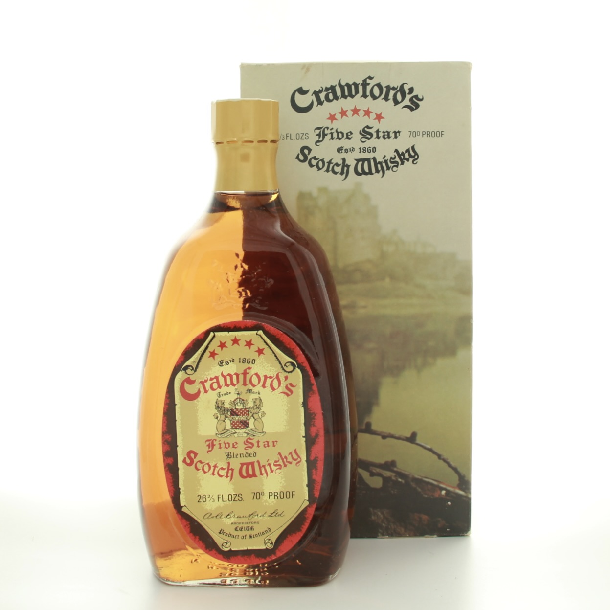 Crawford’s Five Star (1970s Edition) 75.7cl 70 Proof% Scotland Whisky 