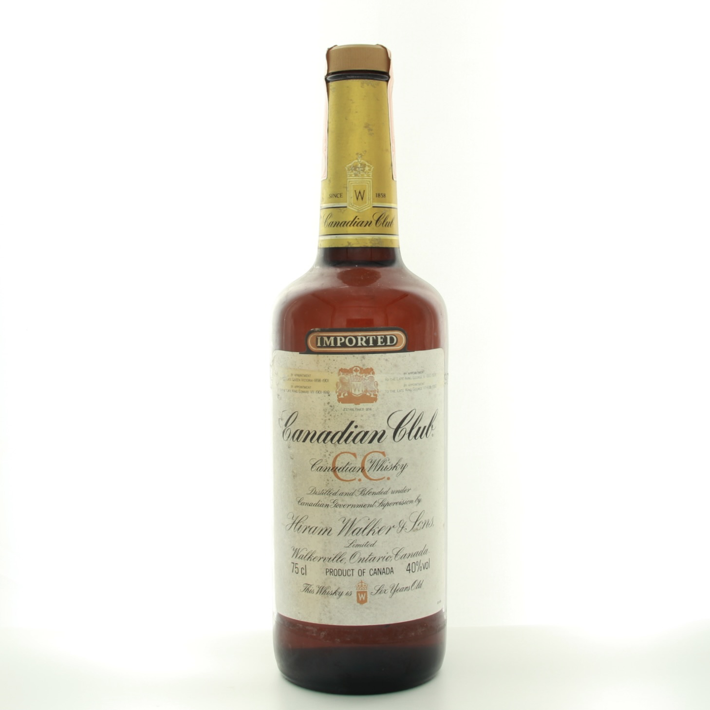Canadian Club Imported 6 Year Old 1970s 75cl 40% Canada Whisky