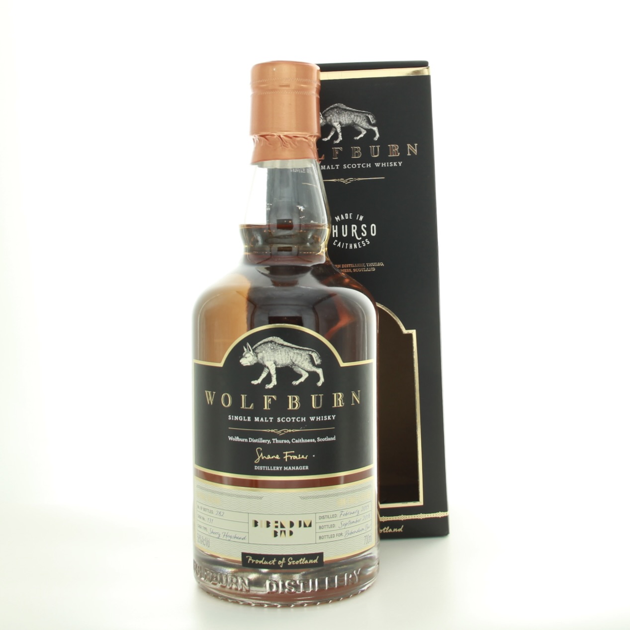 Wolfburn Bibendum Bar Single Cask 2015 70cl 58% Highlands Scotland Whisky