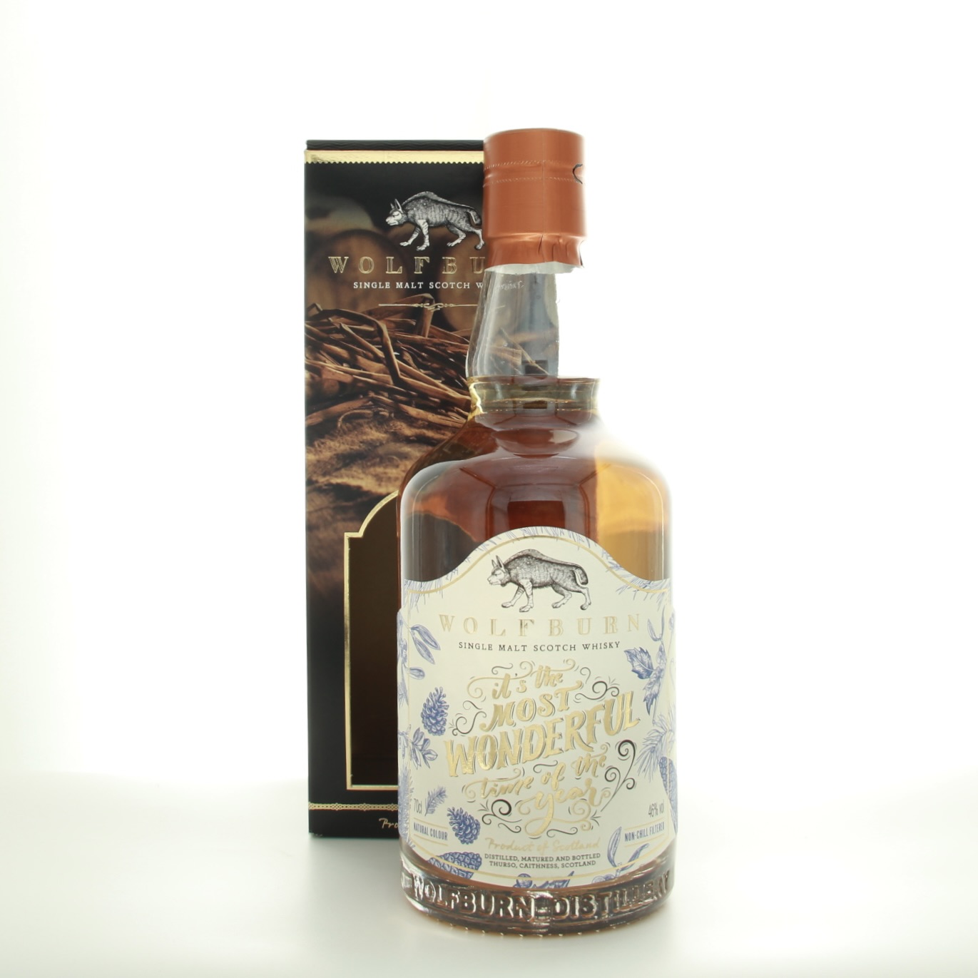 Wolfburn Most Wonderful Time Of The Year Christmas 2023 70cl 46% Highlands Scotland Whisky