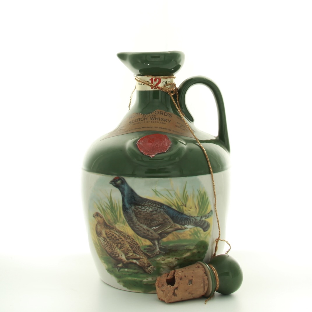 Rutherford’s De Luxe 12 Year Old Ceramic Jug (1970s Edition) 75cl 70 Proof% Scotland Whisky