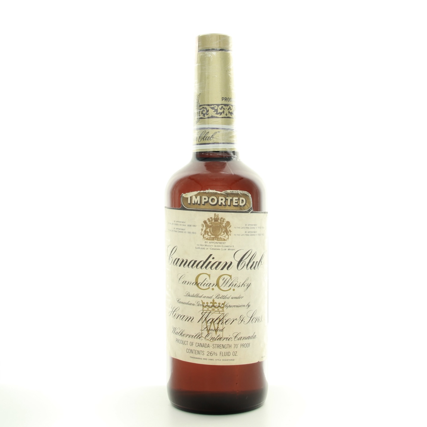 Canadian Club Imported 1966 75.7cl 70 Proof% Canada Whisky
