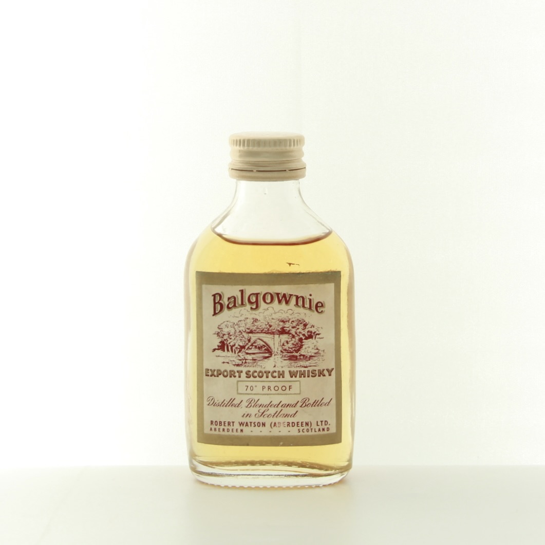 Balgownie Export 70 Proof Miniature 5cl 40% Scotland Whisky