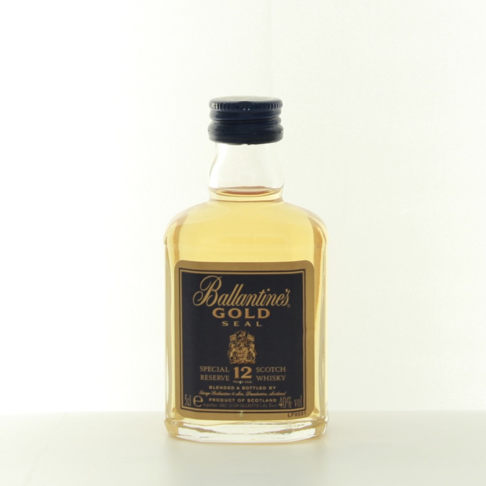 Ballantines Gold Seal 12 Years (1980s Edition) Miniature 5cl 40% Scotland Whisky 