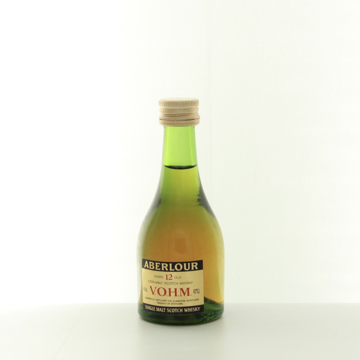 Aberlour 12 Years Old VOHM (1980s Edition) Miniature 4.5cl 43% Scotland Speyside Whisky