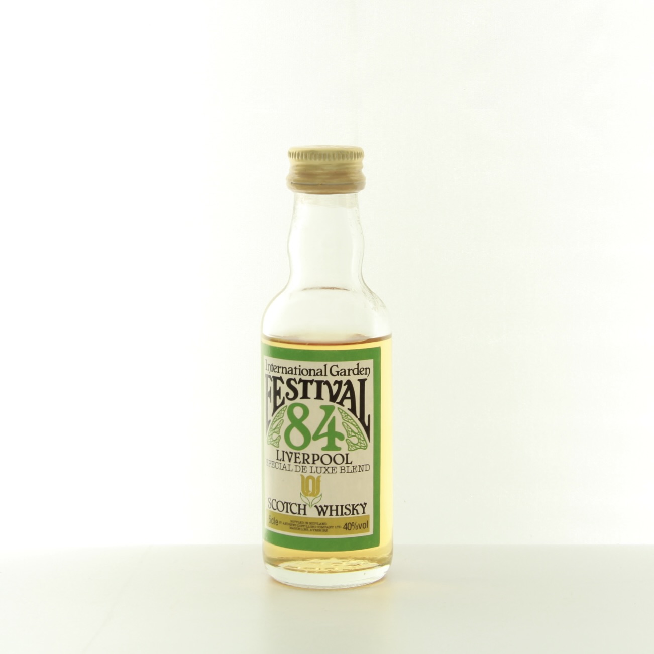 International Garden Festival Liverpool 1984 Miniature 5cl 40% Scotland Whisky
