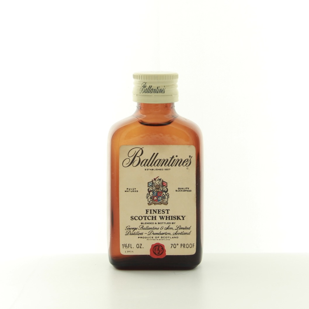 Ballentines Finest Scotch Whisky (1970s Edition) Miniature 4.7cl 70 Proof% Scotland Whisky