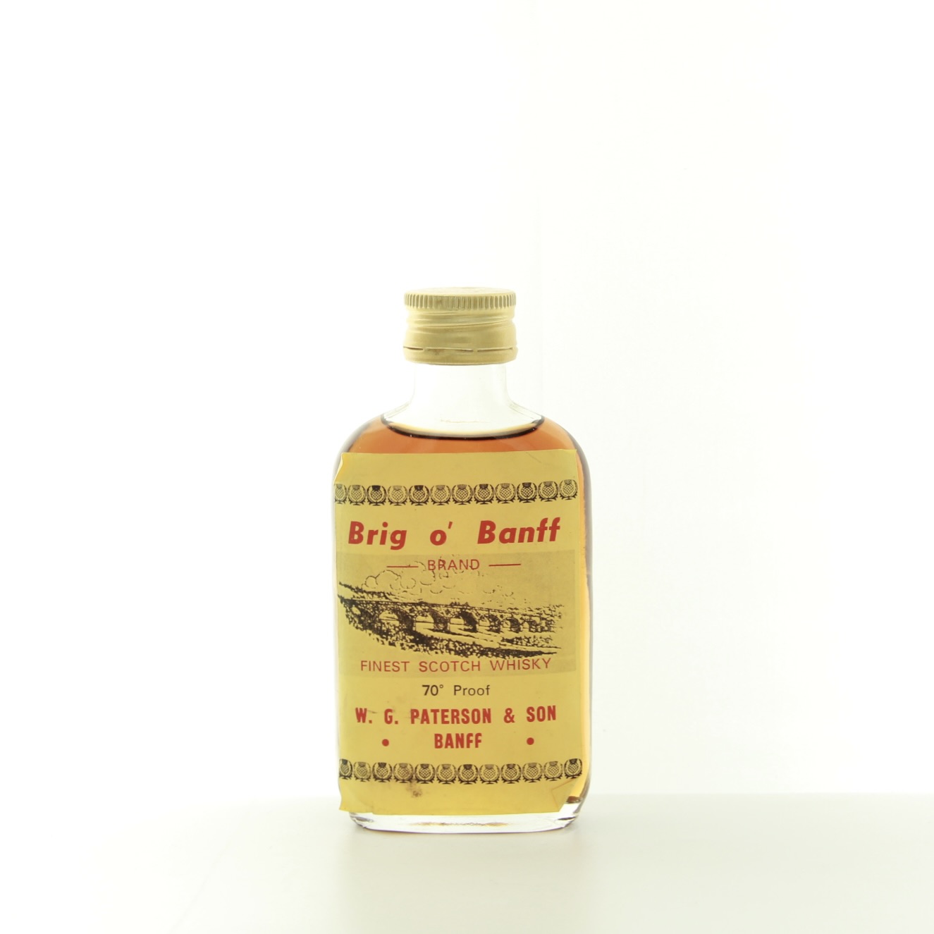 Brig o’ Banff – WG Paterson (1970s Edition) Miniature 4.7cl 70 Proof% Blended Scotland Whisky