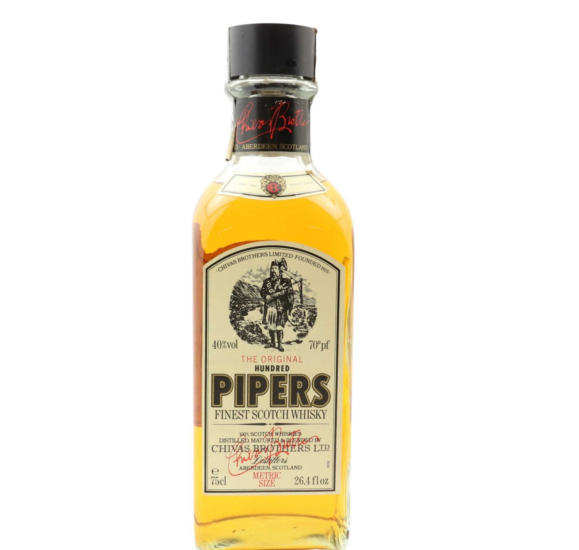 Hundred Pipers The Original (1970s Edition) 75cl 40% 70 Proof% Scotland Whisky 