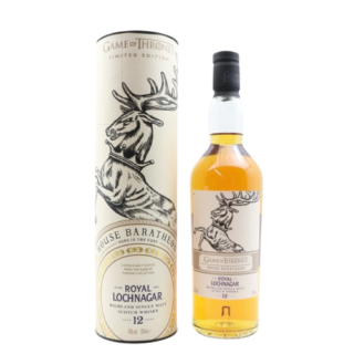 Royal Lochnagar 12 year old Game Of Thrones Series â Royal Lochnagar whisky bottle