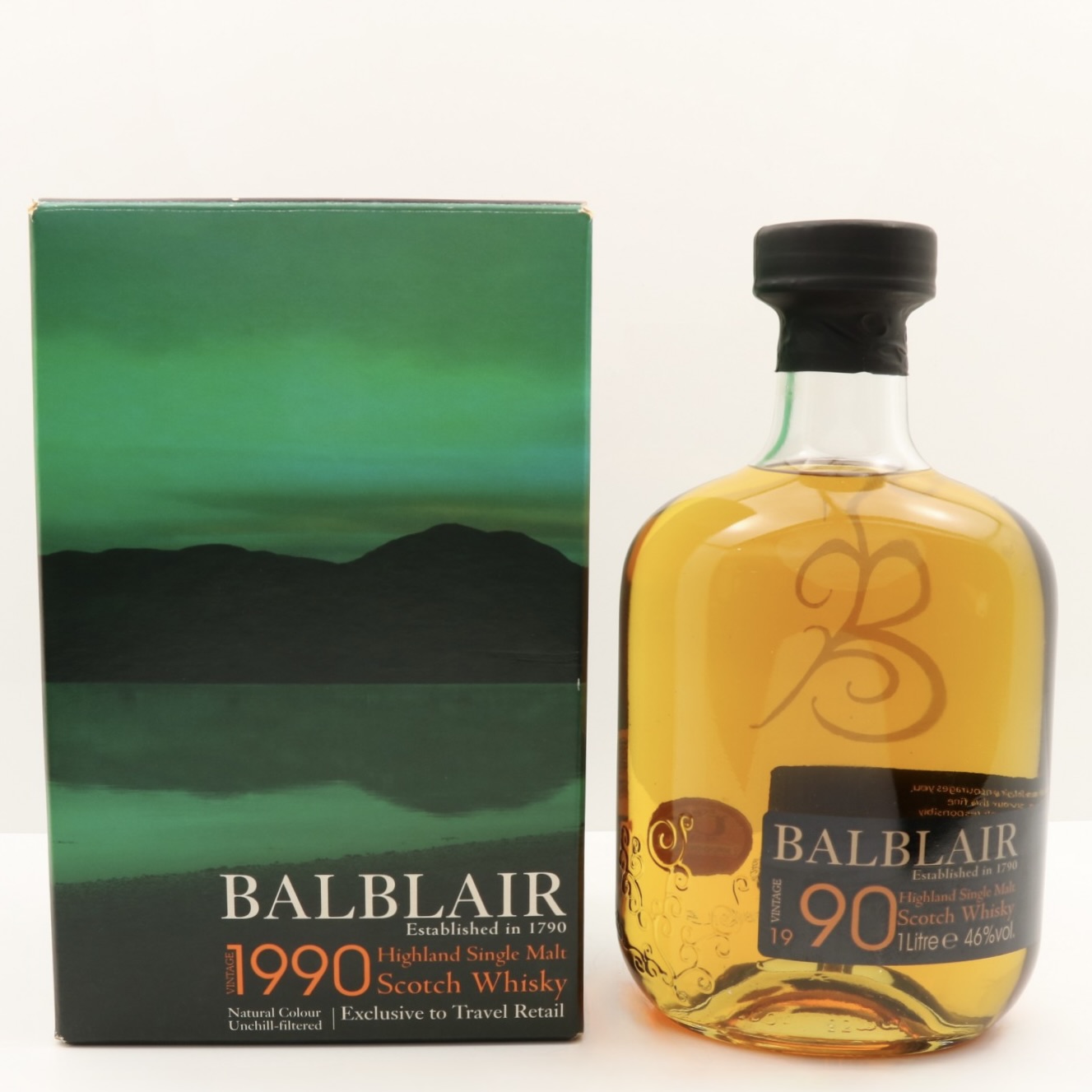 Balblair 1990 Travel Retail Exclusive 1lt 100cl 46% Highlands Scotland Whisky