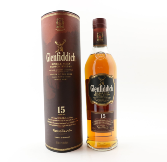 Glenfiddich 15 Year Old Solera Vat (Old Bottling) – whisky bottle