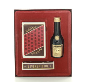 Martell Medallion Liquere Cognac Miniature With Cards And Poker Dice (1980s)