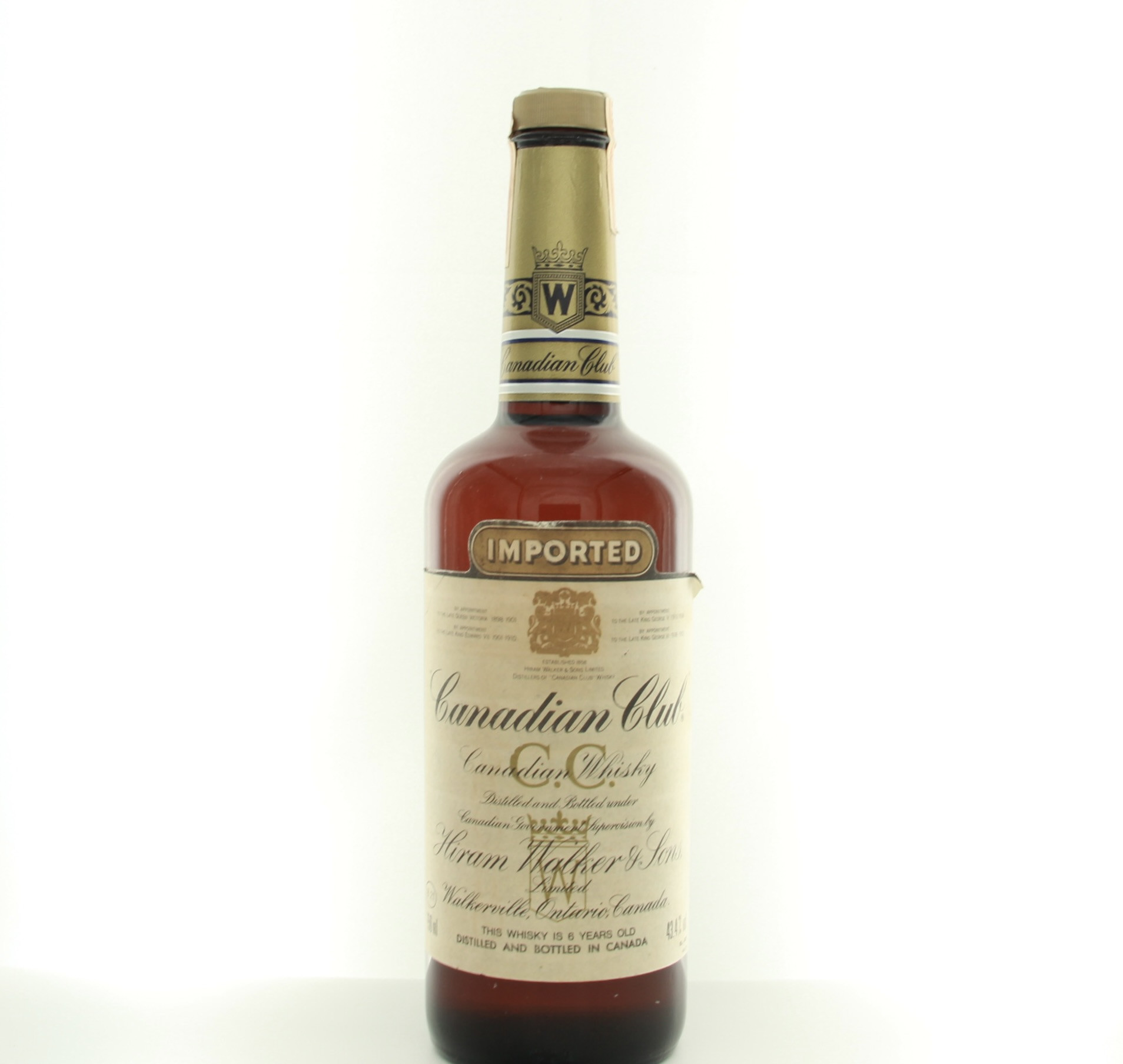 Canadian Club Imported 6 Year Old 1980 75cl 43.4% Canada Whisky 