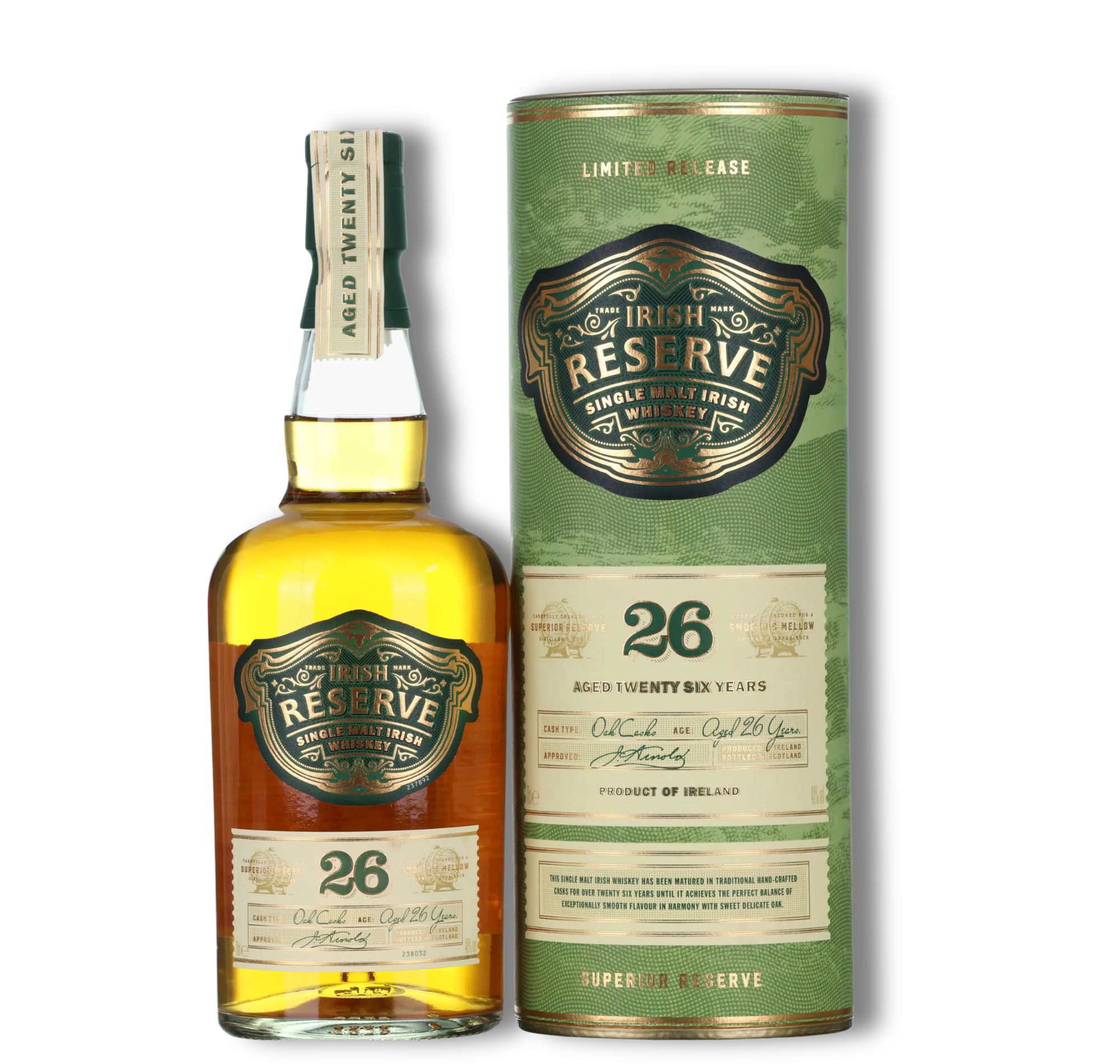 Irish 26 Year Old Superior Reserve 70cl 40% Ireland Whisky
