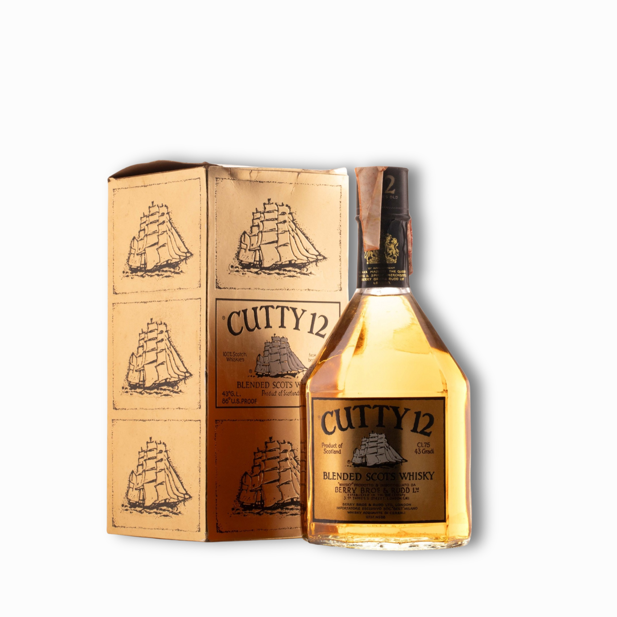Cutty 12 Year Old Blended Scots Whisky (1980s Bottling) 75cl 43% Blended Scotland Whisky
