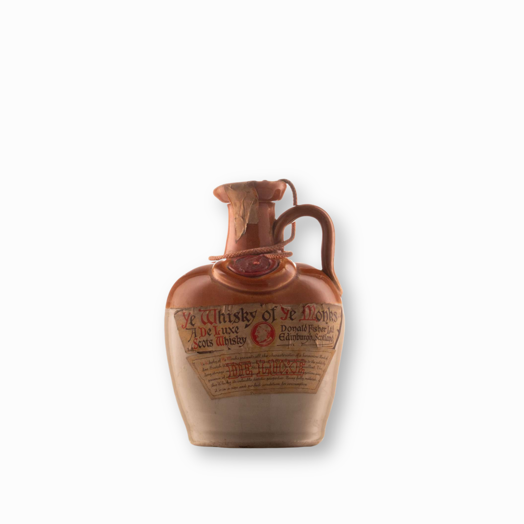 Ye Whisky of Ye Monks “A De Luxe” Ceramic Decanter (1970s Bottling) 75cl 40% Blended Scotland