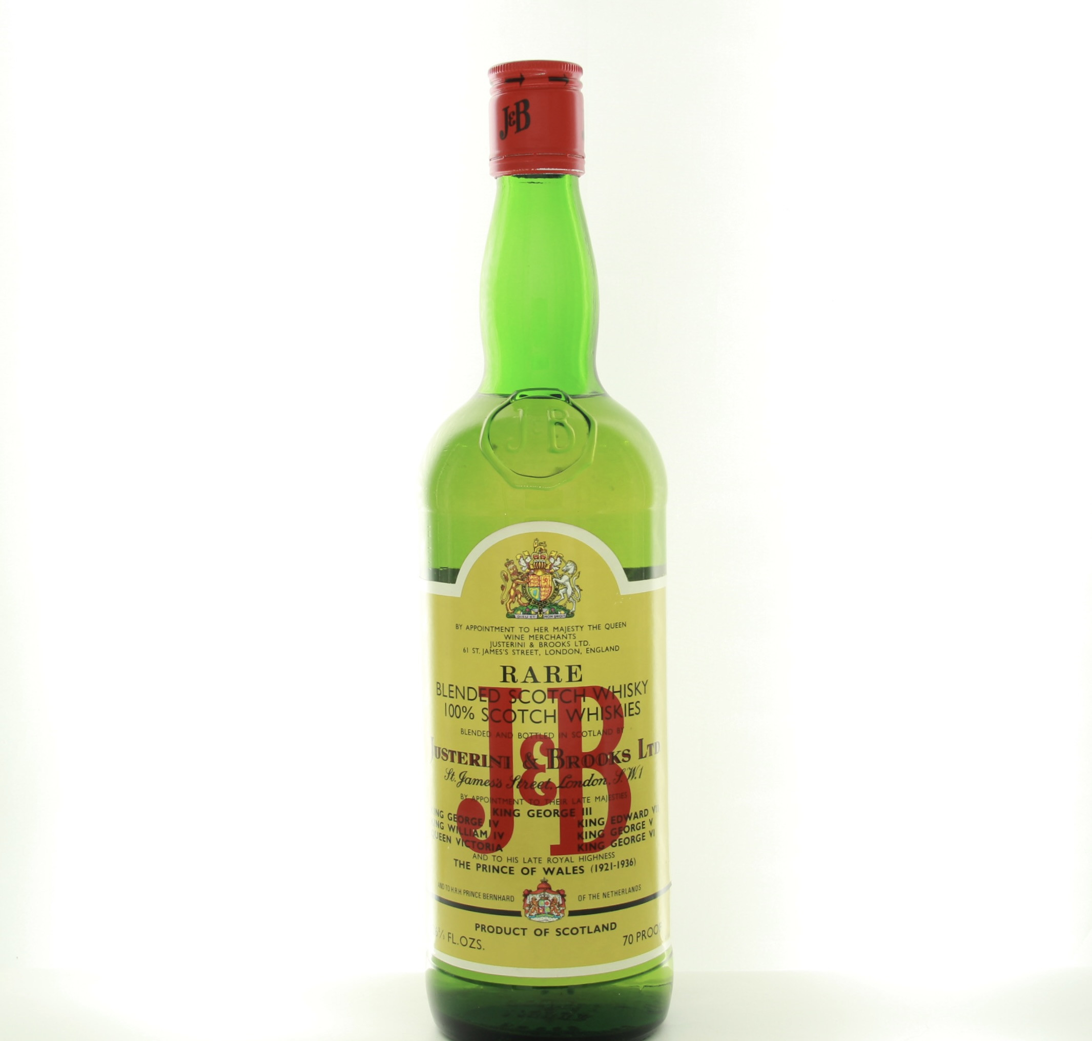 J&B Rare 1970’s 75.7cl 70 Proof% Scotland Whisky