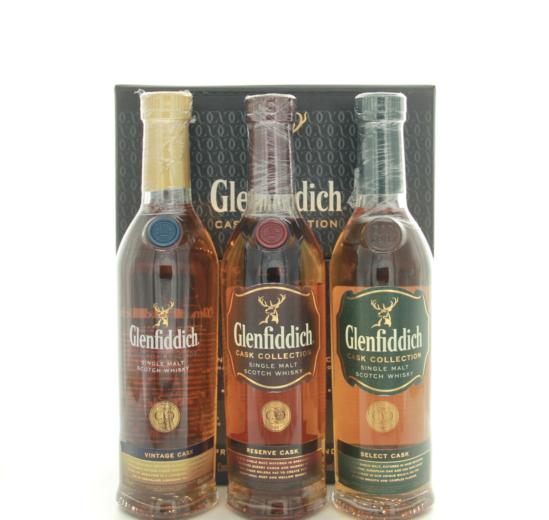Glenfiddich Cask Collection 3 x 20cl 20cl 60cl 40% Scotland Speyside Whisky